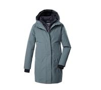 killtec Bambine e ragazze Parka funzionale/parka con cappuccio in look 2-in-1 KOW 236 GRLS PRK, rauchblau, 140, 43593-000