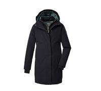 killtec Bambine e ragazze Parka funzionale/parka con cappuccio in look 2-in-1 KOW 236 GRLS PRK, schwarz blau, 128, 43593-000