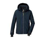 killtec Bambini e ragazzi Giacca da sci/giacca funzionale con cappuccio e paraneve KSW 202 BYS SKI JCKT, nachtblau, 128, 43469-000