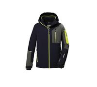 killtec Bambini e ragazzi Giacca da sci/giacca funzionale con cappuccio e paraneve KSW 391 BYS SKI JCKT, dunkelnavy, 140, 42100-000