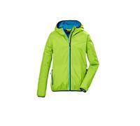 killtec Bambini e ragazzi Giacca funzionale/giacca antipioggia con cappuccio KOS 147 BYS JCKT, lime, 128, 43038-000