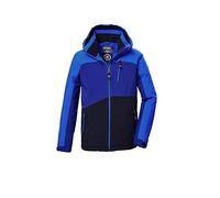 killtec Bambini e ragazzi Giacca funzionale/giacca outdoor con cappuccio e paraneve KOW 370 BYS JCKT, neon blue, 140, 42164-000