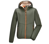 killtec Bambini e ragazzi Giacca in pile con cappuccio KOW 240 BYS FLC JCKT, oliv, 176, 43703-000