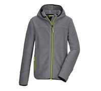 killtec Bambini e ragazzi Giacca in pile lavorata a maglia/Giacca in pile con cappuccio KOW 364 BYS KNTFLC JCKT, anthrazit melange, 128, 42157-000