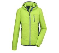 killtec Bambini e ragazzi Giacca Powerstretch con cappuccio KOS 159 BYS FLX JCKT, lime, 128, 42972-000