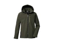killtec Bambini e ragazzi Giacca softshell con cappuccio KOW 226 BYS SFTSHLL JCKT, dunkeloliv, 152, 43515-000