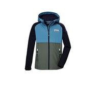 killtec Bambini e ragazzi Giacca softshell/giacca da esterno con cappuccio KOS 137 BYS SFTSHLL JCKT, azur, 164, 42999-000