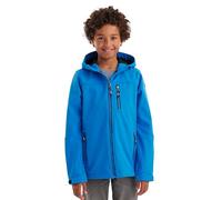 killtec Bambini e ragazzi Giacca softshell/giacca outdoor con cappuccio Jungen Softshelljacke, neon blue, 140, 43198-000