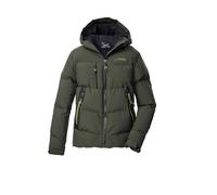 killtec Bambini e ragazzi Giacca trapuntata/funzionale in piuma d'oca con cappuccio KOW 239 BYS QLTD JCKT, dunkeloliv, 140, 43690-000