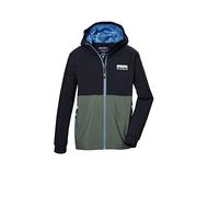 killtec Bambini e ragazzi La giacca funzionale è impermeabile/giacca antipioggia con cappuccio KOS 141 BYS JCKT, oliv, 164, 43003-000