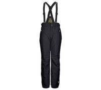 killtec Bambini e Ragazzi Pantaloni da Sci/Funzionali con Pettorina Staccabile, Protezione Bordi e paraneve KSW 214 BYS Ski PNTS, Schwarz Blau, 128, 43651-000