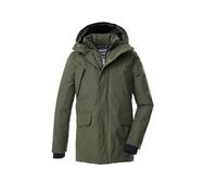killtec Bambini e ragazzi Parka funzionale/parka con cappuccio in look 2-in-1 KOW 234 BYS PRK, dunkeloliv, 140, 43586-000