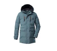 killtec Bambini e ragazzi Parka outdoor/parka trapuntato/parka funzionale in piuma d'oca con cappuccio KOW 238 BYS QLTD PRK, rauchblau, 128, 43596-000
