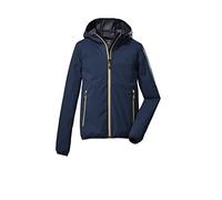 killtec Boy's Giacca funzionale a 2 strati/giacca outdoor con cappuccio, ripiegabile KOS 230 BYS JCKT, dark ocean, 116, 39648-000
