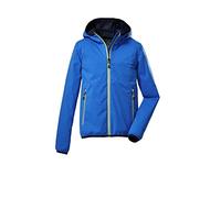 killtec Boy's Giacca funzionale a 2 strati/giacca outdoor con cappuccio, ripiegabile KOS 230 BYS JCKT, blue, 116, 39648-000
