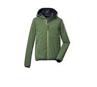 killtec Boy's Giacca funzionale a 2 strati/giacca outdoor con cappuccio, ripiegabile KOS 230 BYS JCKT, nature green, 140, 39648-000