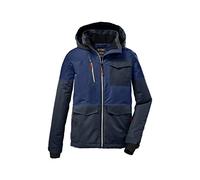 Killtec Boy's Giacca funzionale/giacca outdoor con cappuccio e paraneve KOW 29 BYS SKI JCKT, blu marino, 164, 37214-000