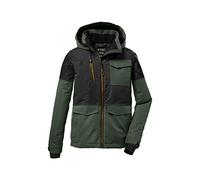 Killtec Boy's Giacca funzionale/giacca outdoor con cappuccio e paraneve KOW 29 BYS SKI JCKT, nero, 140, 37214-000