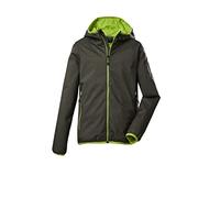 killtec Boy's Giacca funzionale/giacca outdoor con cappuccio, ripiegabile KOS 226 BYS JCKT, dark olive, 116, 39566-000