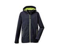 killtec Boy's Giacca softshell/giacca outdoor con cappuccio KOS 218 BYS SFTSHLL JCKT, dark navy, 140, 39117-000