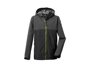 Killtec Boy's Giacca softshell/giacca outdoor con cappuccio KOS 219 BYS SFTSHLL JCKT, anthracite, 140, 39118-000