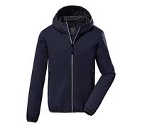 Killtec Boy's Giubbotto softshell con cappuccio, impacchettabile - KOS 167 BYS SFTSHLL JCKT, dark navy, 128, 38365-000