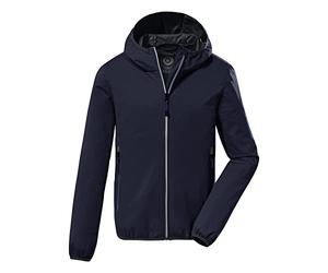 Killtec Boy's Giubbotto softshell con cappuccio, impacchettabile - KOS 167 BYS SFTSHLL JCKT, dark navy, 164, 38365-000