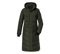 killtec Cappotto invernale da donna in piumino con cappuccio, Verde oliva scuro, 46