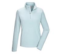 killtec Donna Camicia in Pile con Collo Alto e Zip KSW 101 Wmn FLC Shrt, Hell Eisblau, 44, 40880-000