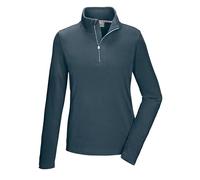 killtec Donna Camicia in Pile con Collo Alto e Zip KSW 101 Wmn FLC Shrt, hellpetrol, 38, 40880-000