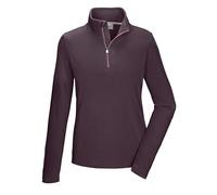 killtec Donna Camicia in Pile con Collo Alto e Zip KSW 101 Wmn FLC Shrt, Pflaume, 46, 40880-000