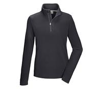 killtec Donna Camicia in Pile con Collo Alto e Zip KSW 101 Wmn FLC Shrt, Schwarz Blau, 38, 40880-000