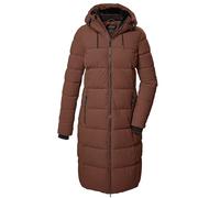 killtec Donna Cappotto trapuntato/funzionale in piuma d'oca con cappuccio KOW 56 WMN QLTD CT, cappucino, 42, 41810-000