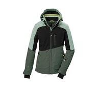 killtec Donna Giacca da sci/giacca funzionale con cappuccio con zip KSW 37 WMN SKI JCKT, hell stahlmint, 44, 41971-000