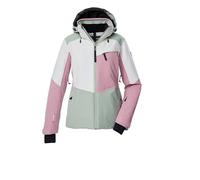 killtec Donna Giacca da sci/giacca funzionale con cappuccio con zip, paraneve e ventilazione sotto le ascelle KSW 39 WMN SKI JCKT, helles salbei, 38, 43420-000