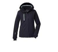 killtec Donna Giacca da sci/giacca funzionale con cappuccio e paraneve con chiusura a cerniera KSW 35 WMN SKI JCKT, schwarz blau, 40, 43419-000