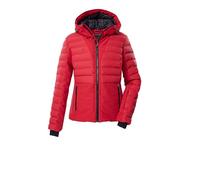 killtec Donna Giacca da sci trapuntata/giacca funzionale con cappuccio e paraneve KSW 115 WMN SKI QLTD JCKT, dunkelrot, 40, 43620-000