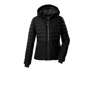 killtec Donna Giacca da sci trapuntata/giacca funzionale con cappuccio e paraneve KSW 115 WMN SKI QLTD JCKT, schwarz, 44, 43620-000