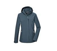 killtec Donna Giacca funzionale/antipioggia con cappuccio chiuso da zip KOS 26 WMN JCKT, deep water, 40, 42915-000