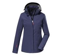 killtec Donna Giacca funzionale/giacca da esterno con cappuccio senza zip taglia corta KOS 133 KG WMN JCKT, denim, 25, 40826-000