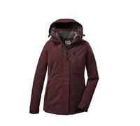 killtec Donna Giacca funzionale/giacca invernale con cappuccio senza zip KOW 140 WMN JCKT, dunkelweinrot, 40, 37411-000