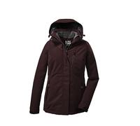 killtec Donna Giacca funzionale/giacca invernale con cappuccio senza zip KOW 140 WMN JCKT, dunkelweinrot, 52, 37411-000