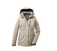 killtec Donna Giacca funzionale/giacca invernale con cappuccio senza zip KOW 140 WMN JCKT, hell taupe, 36, 37411-000