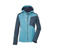 killtec Donna Giacca funzionale impermeabile/giacca da esterno con cappuccio KOS 83 WMN JCKT, bali blau, 38, 42735-000