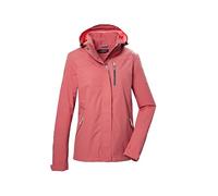 killtec Donna Giacca impermeabile funzionale/giubbotto da esterno con cappuccio senza zip KOS 28 WMN JCKT, hell sienna rot, 46, 42916-000