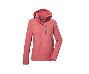 killtec Donna Giacca impermeabile funzionale/giubbotto da esterno con cappuccio senza zip KOS 28 WMN JCKT, hell sienna rot, 38, 42916-000