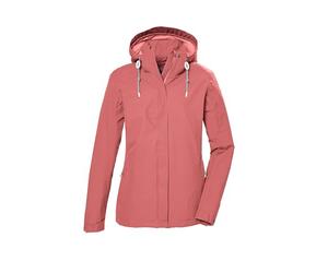 killtec Donna Giacca impermeabile funzionale/giubbotto da esterno con cappuccio senza zip KOS 61 WMN JCKT, hell sienna rot, 48, 42858-000