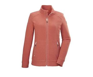 Killtec Donna Giacca in pile con collo alto KOS 100 WMN FLC JCKT, hell sienna rot, 40, 42802-000