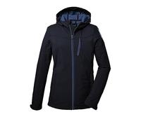 killtec Donna Giacca softshell/giacca outdoor con cappuccio KOS 89 WMN SFTSHLL JCKT, dark navy, 44, 39138-000