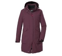 killtec Donna Parka/cappotto impermeabile con cappuccio con zip Damen Funktionsparka, dunkelpflaume, 38, 43284-000